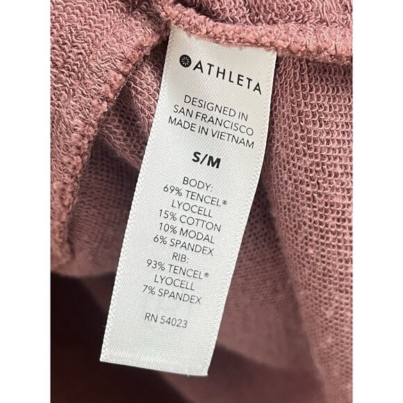 Athleta Brown Lotus Wrap Open Cardigan 980564-00 Sz S / M - Picture 5 of 6